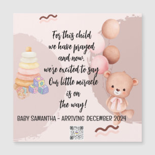 Magnet Card för skriptmeddelande i Baby för detta
