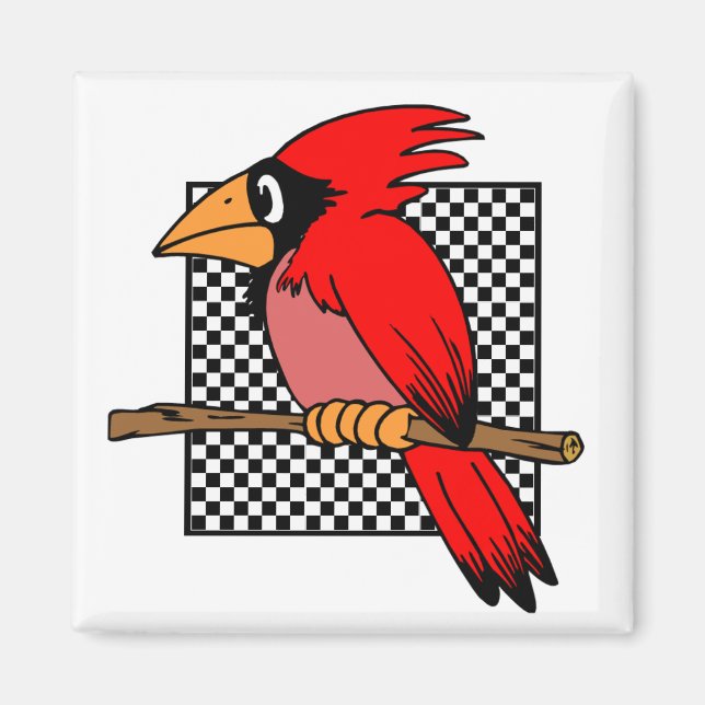 MAGNET CARDINAL BIRD DESIGN (Framsidan)