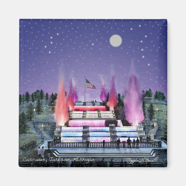 Magnet - Cascades Jackson Michigan (Framsidan)
