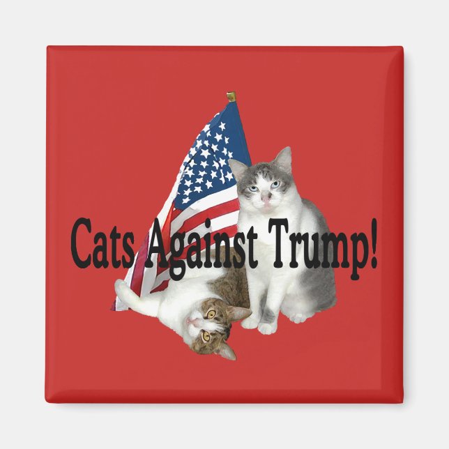 Magnet "Cats Against Trump" (Framsidan)