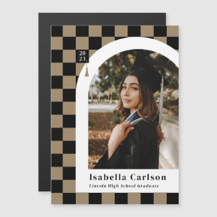 Magnet Checked Arch Photo Studenten-meddelande