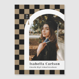 Magnet Checked Arch Photo Studenten-meddelande