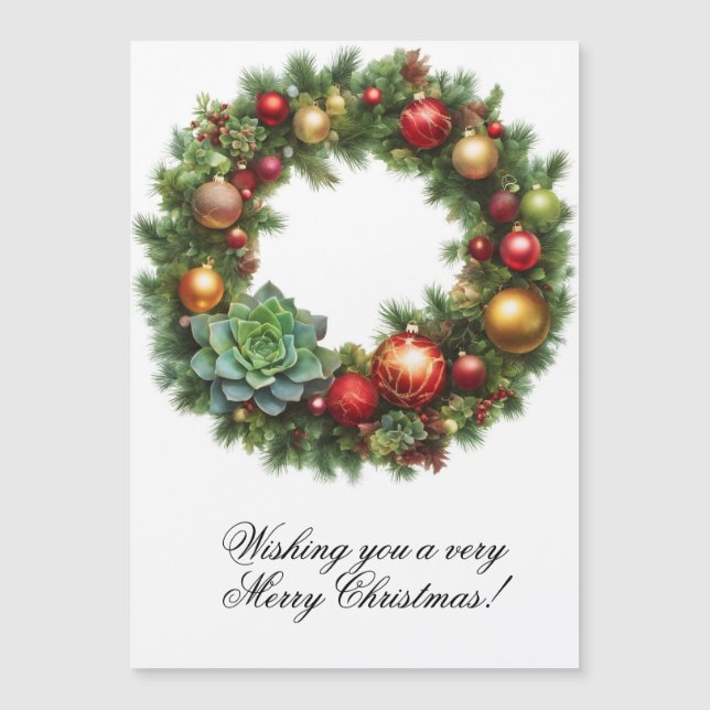 Magnet Christmas Card 5"x7" (Framsida)