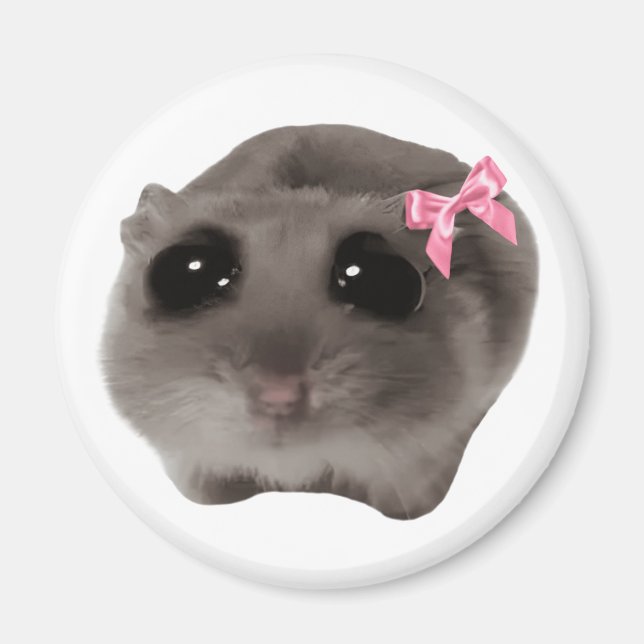 Magnet Coquette Ledsen Hamster Meme (Framsidan)