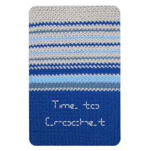 Magnet - Crochet Mönster i Blue Rand