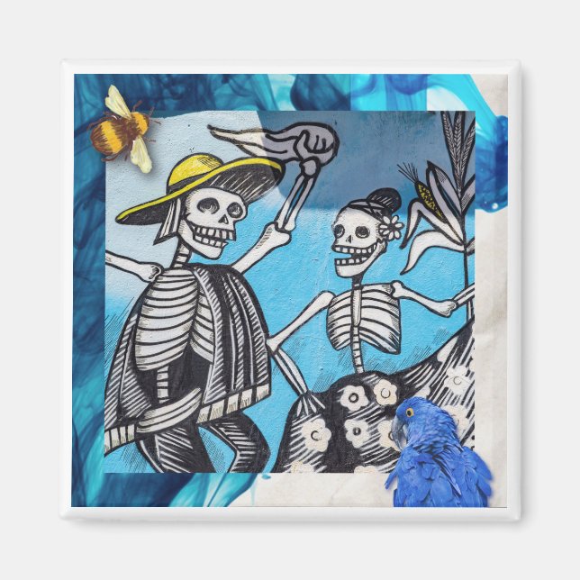 Magnet "Dia de muertos" - Uekani (Framsidan)