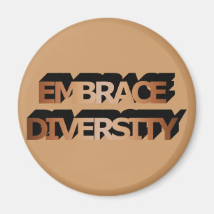 Magnet embrace Diversity (Shades of Brown)