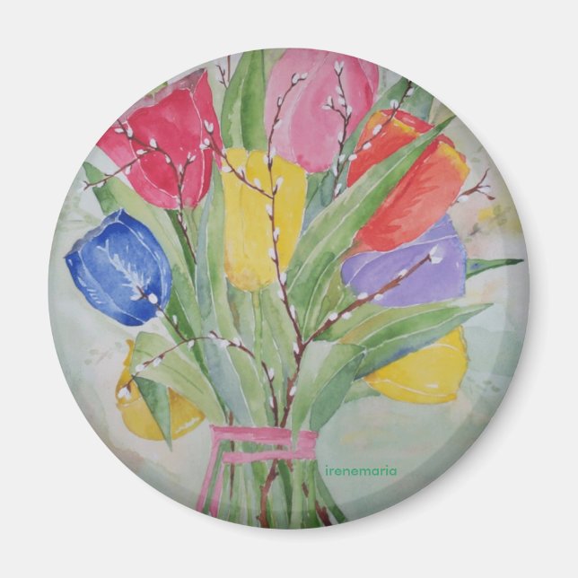 Magnet Färg Tulips (Framsidan)