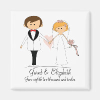 Magnet-favoriter i Bride och Groom Bröllop