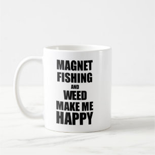 Magnet Fishing and Ogräs gör mig Lycklig till en f Kaffemugg