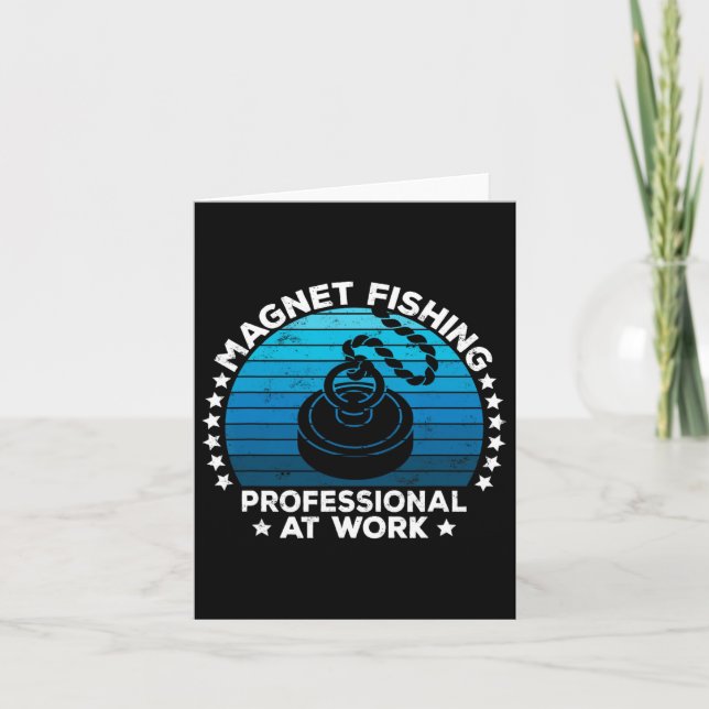Magnet Fishing Treasure Hunters Dirt Fisher Metall Kort (Framsida)