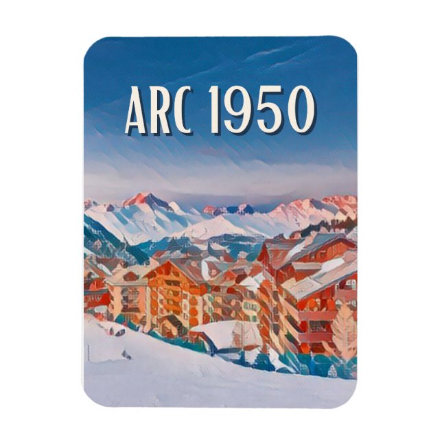 Magnet Flexible Les Arcs 1950 Station de ski (Vertikal)