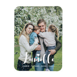Magnet flexible personnalisé photo de famille prén