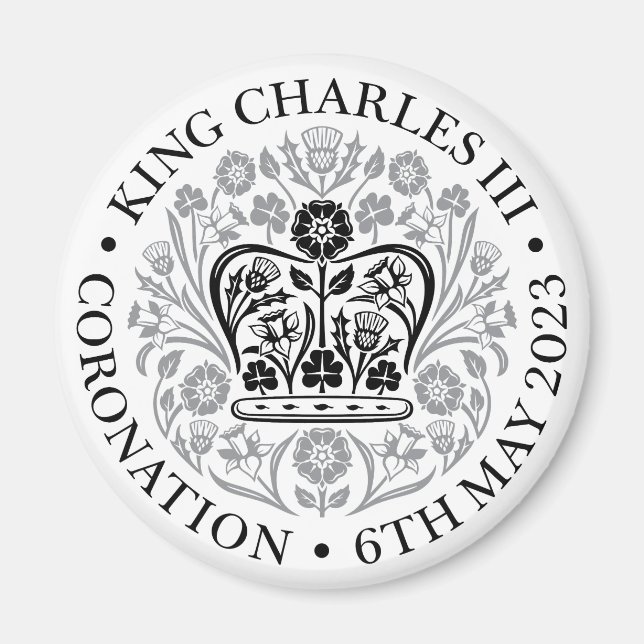 Magnet for 2023 Coronation - Black (Framsidan)