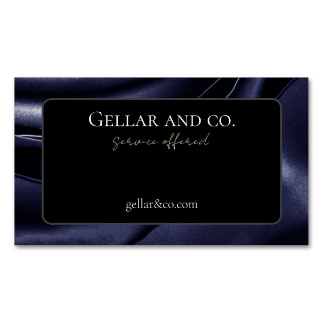 Magnet för Affärskortet Metallic Ro Print (Framsida)