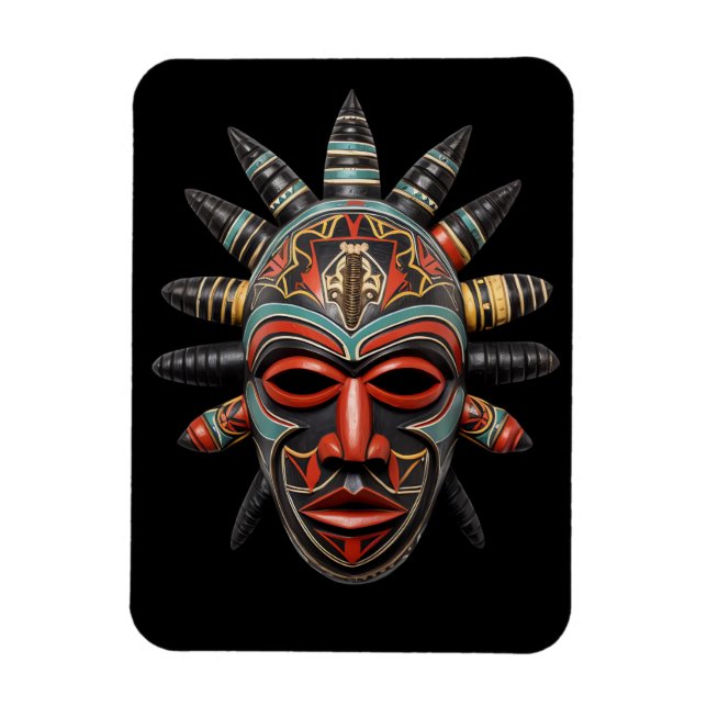 Magnet för afrikansk mask (Vertikal)