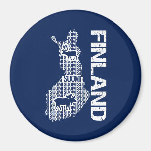 Magnet för anpassadeFINLAND KARTA