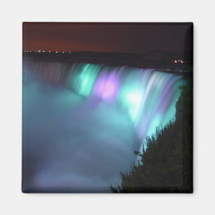 Magnet för Aqua för Niagara Falls Kanada natt