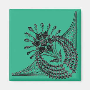 Magnet för art nouveaugnistradesign