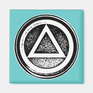 Magnet för återvinningssäkerhet för cirkel och tri