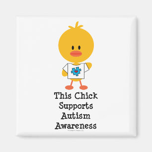 Magnet för Autismmedvetenhetchick