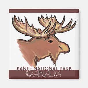 Magnet för Banff nationalparkKanada brun älg