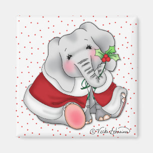 Magnet för BaZooples helgdagelefant