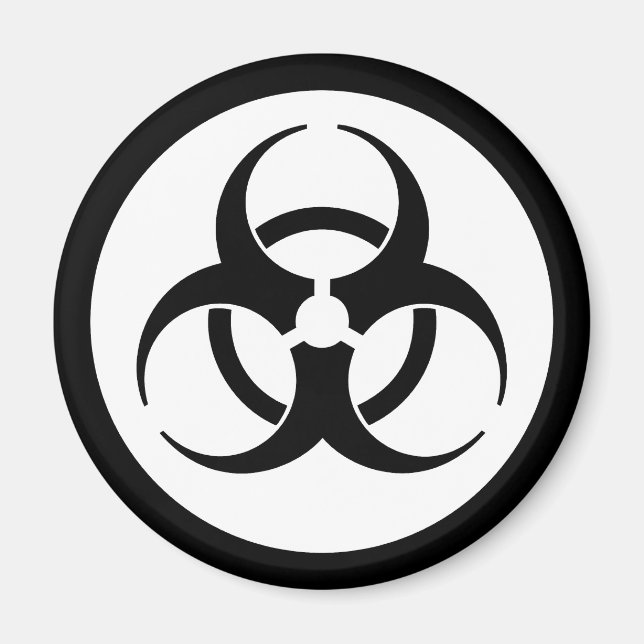 Magnet för biofarosymbol (Framsidan)