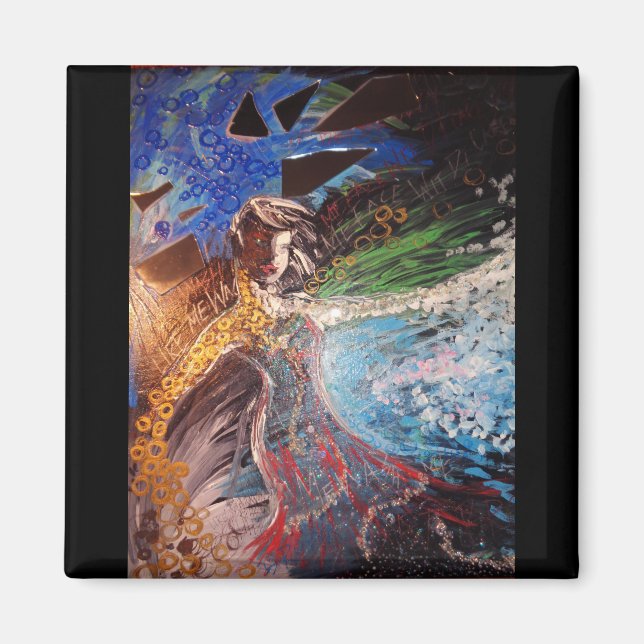 Magnet för blekningsmedvetenhet om kummelsåpa (Framsidan)