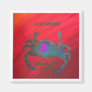 Magnet för bröstcancermedvetande Crab Magnet