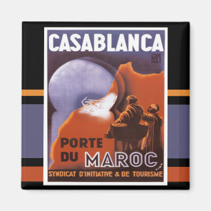 Magnet för Casablanca turismvintage