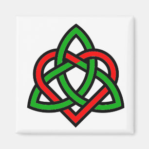 Magnet för CelticTriquetra hjärta