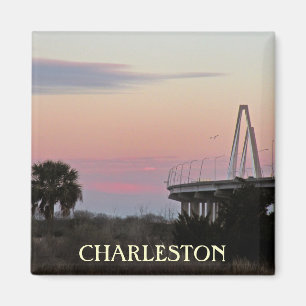 Magnet för Charleston souvenirfoto