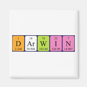 Magnet för Darwin periodisk bordnamn
