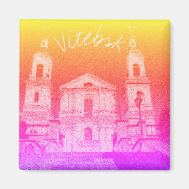 Magnet för den stiliserade arkitekturen i Vitryssl