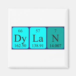 Magnet för Dylan periodisk bordnamn