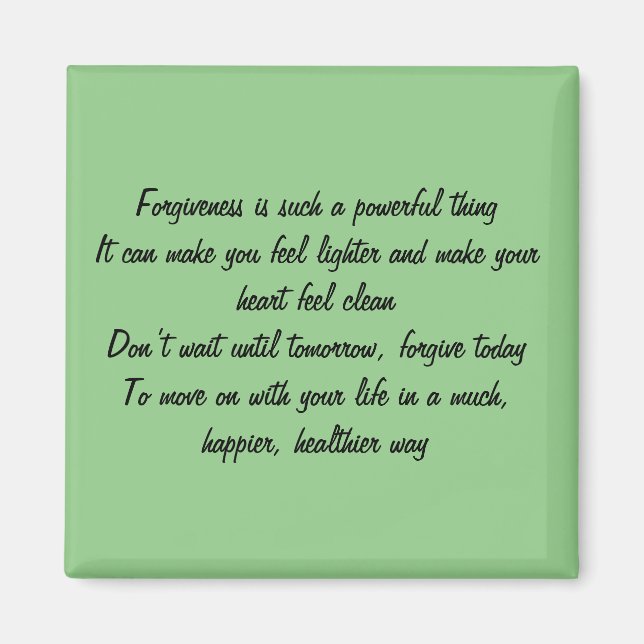 Magnet för förlåtelse (Framsidan)