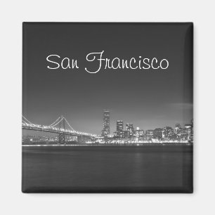 Magnet för foto för vit för San Francisco