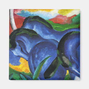 Magnet för Franz Marc blåtthästar