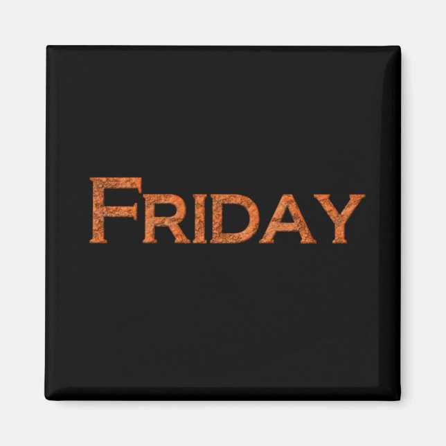 Magnet för fredag-undervisning eller minneshjälp (Framsidan)