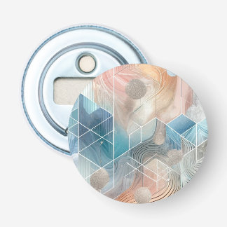 Magnet för geometrisk Abstrakt - modern design Flasköppnare