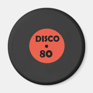 Magnet för Gramophone Record Roligt - Retro Disco 
