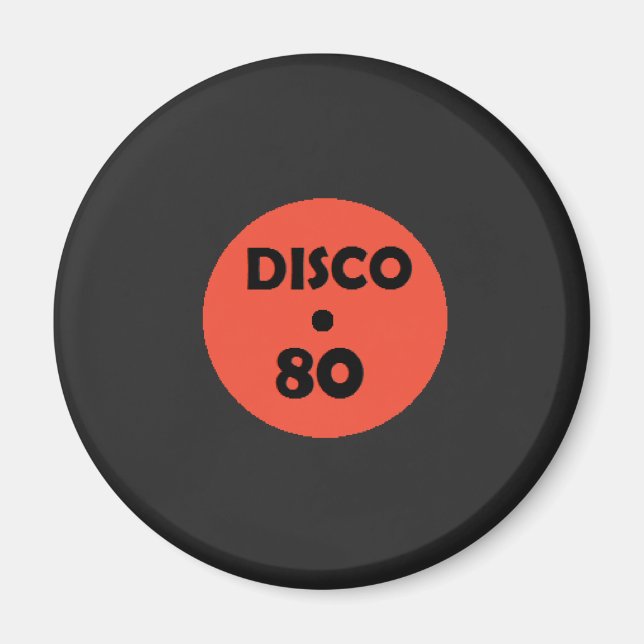 Magnet för Gramophone Record Roligt - Retro Disco  (Framsidan)