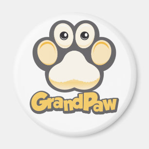 Magnet för Grandpaw logotyprunda