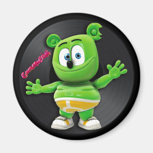 Magnet för Gummibär DJ vinylrekord