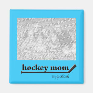 Magnet för hockeymammafoto