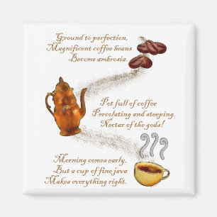 Magnet för kaffeHaikukylskåp
