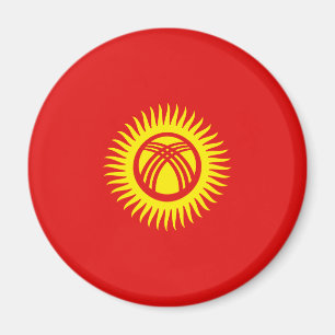 Magnet för KirgizistanFisheye flagga