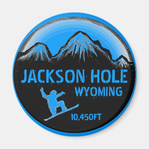 Magnet för konst för Jackson Hole Wyoming