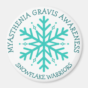 Magnet för krigare för MyastheniaGravis Snowflak